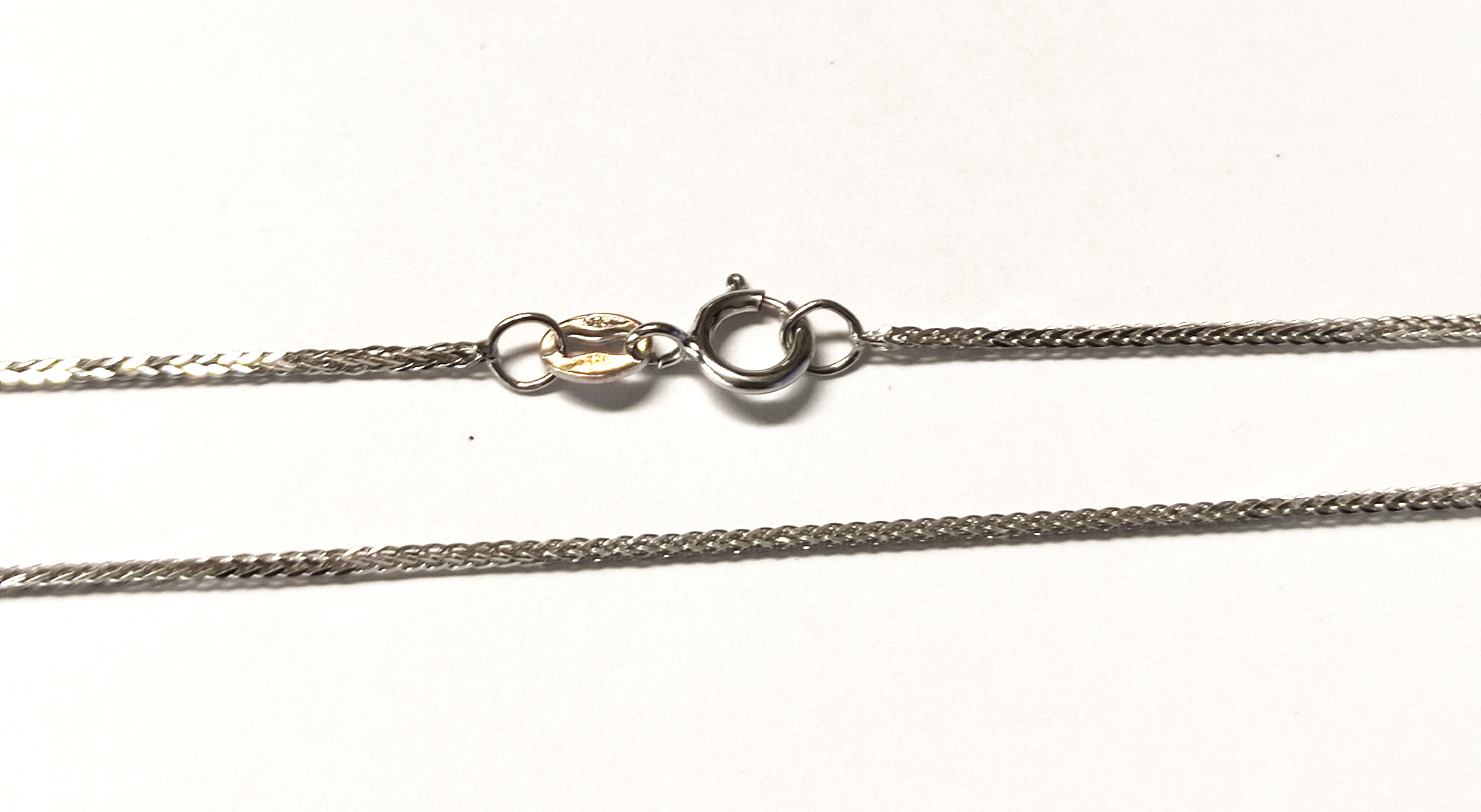 Řetízek z bílého zlata SPIGA, délka 50cm, š. 1,1 mm