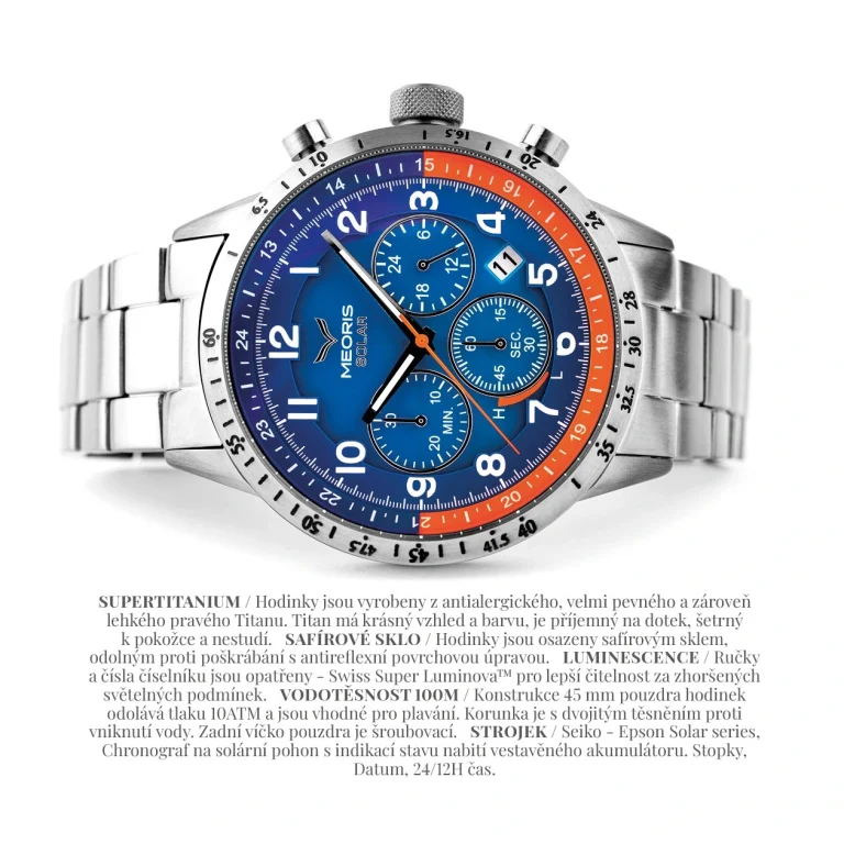 SOLAR CHRONOGRAF SUPERTITANIUM BLU – T