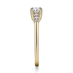 Sierra | Zásnubní prsten se středovým kamenem 0.25 ct, žluté zlato, s diamanty vel.54