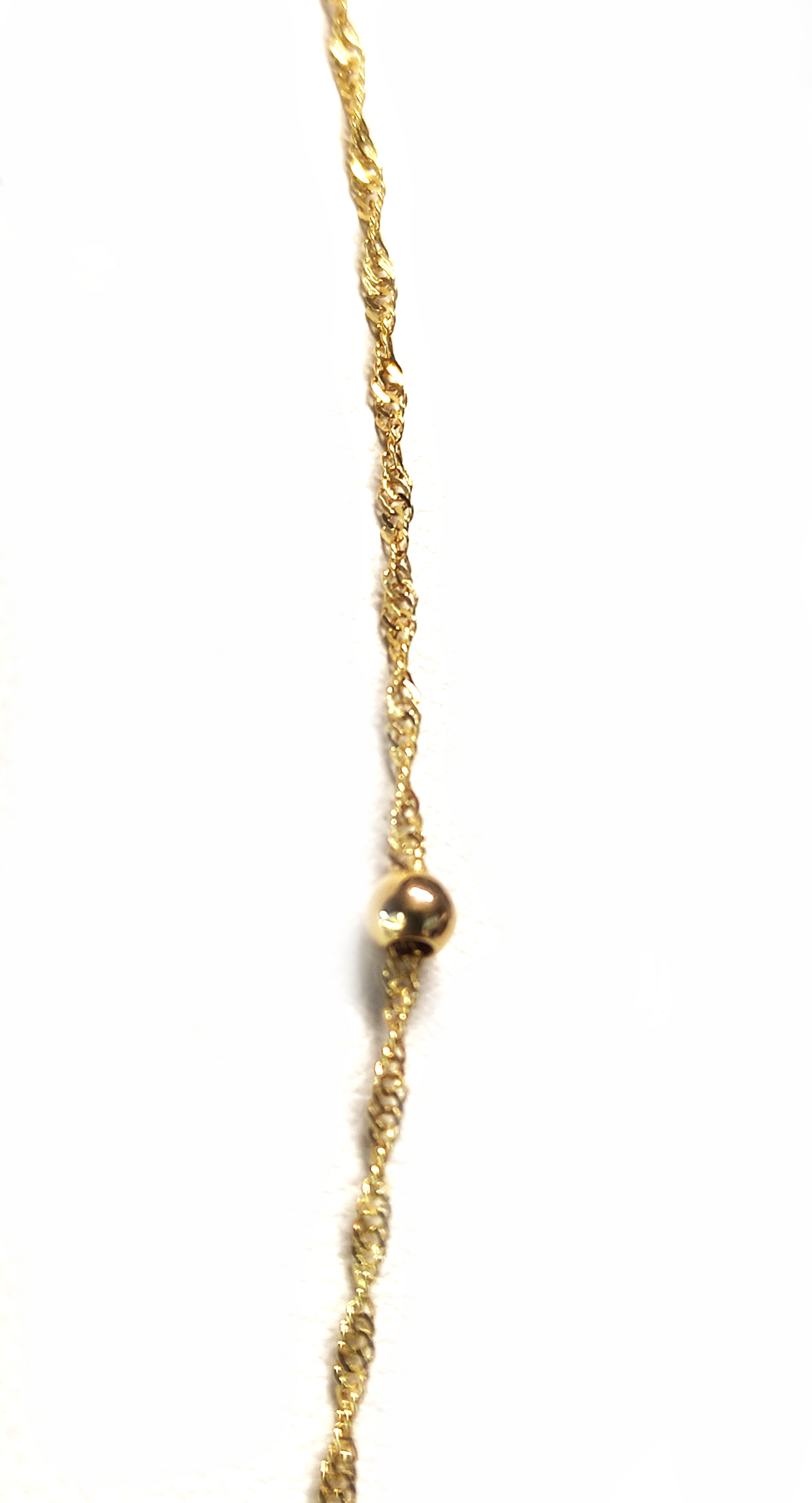 Zlatý řetízek LAMBÁDA s kuličkama, délka 45 cm, š.1 mm