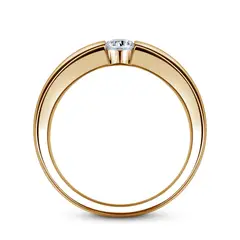 Diona | Zásnubní prsten se středovým diamantem 0.25ct, žluté zlato