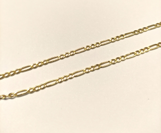 Zlatý řetízek FIGARO š. 2,2 mm délka: 60 cm